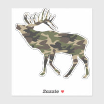 Sticker für die Camouflage Bull Elk