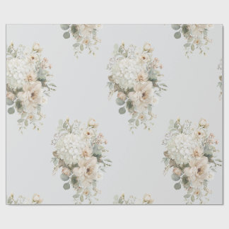 Sticker für die Elfenbeinküste - Eleganter Blumens Geschenkpapier