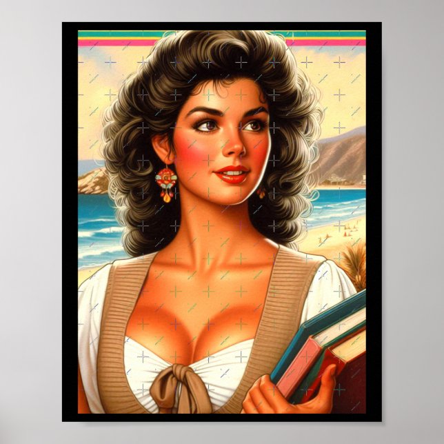 Sticker für die heiße Lehrerin Poster (Vorne)