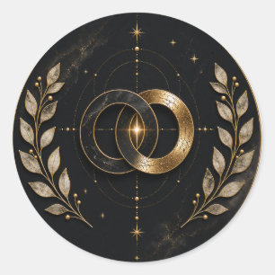 Sticker für die Hochzeit - Sacred Wholeness Midnig