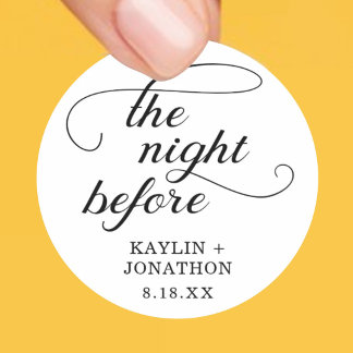 Sticker für die Nacht vor der Hochzeit - Geschenk