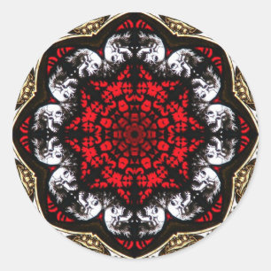 Sticker für die Rose Barock