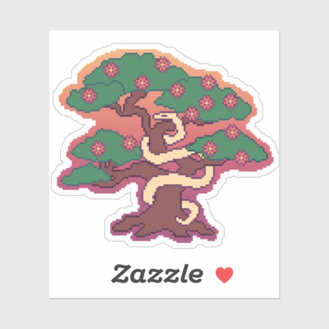 Sticker für die Schlange im Jahr 2025 (Blatt)