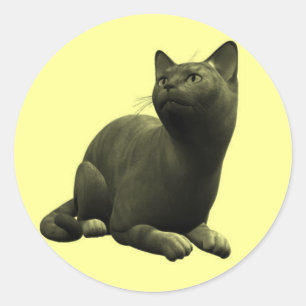 Sticker für die schwarze Katze