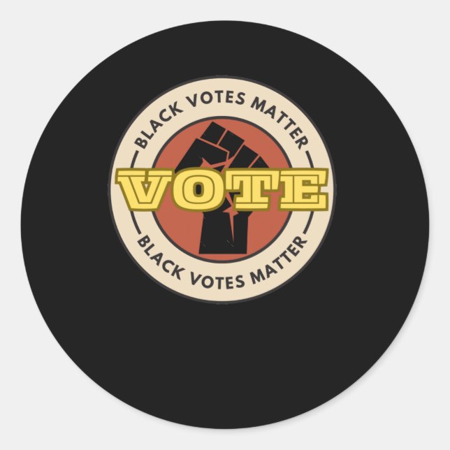 Sticker für die schwarzen Wähler (Vorderseite)