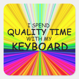 Sticker für die Tastatur zur Qualitätszeit