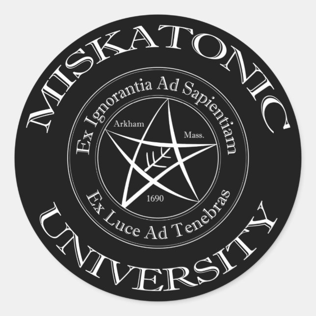 Sticker für die Universität Miskatonic (Vorderseite)