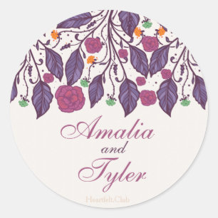 Sticker für elegante Blätter