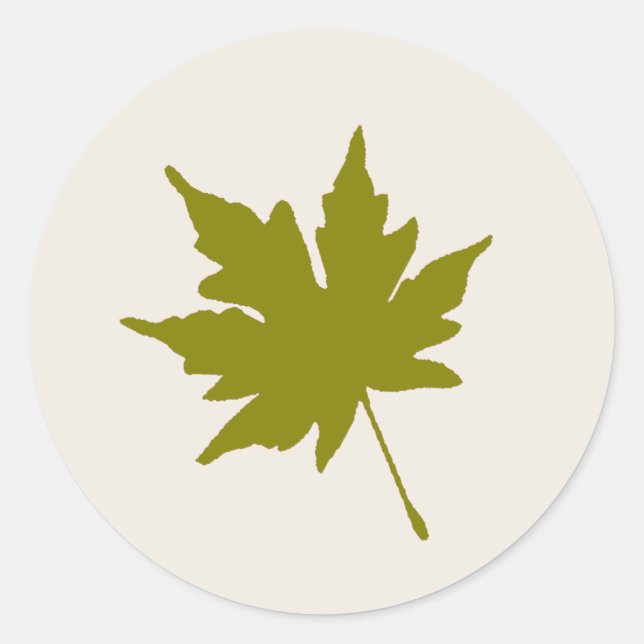 Sticker für farbiges Fallleaf (Vorderseite)
