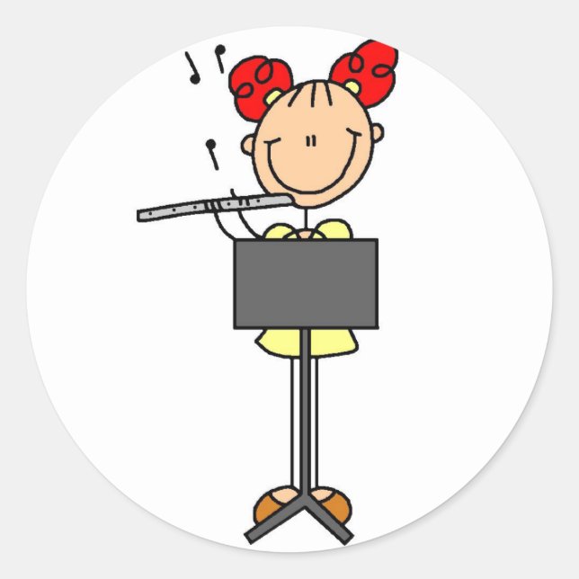 Sticker für Flute-Player-Sticker (Vorderseite)