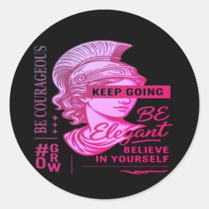 Sticker für Frauen mit elegantem Mut Inspirieren