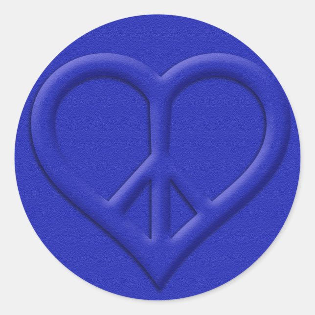 Sticker für Frieden und Liebe (Vorderseite)