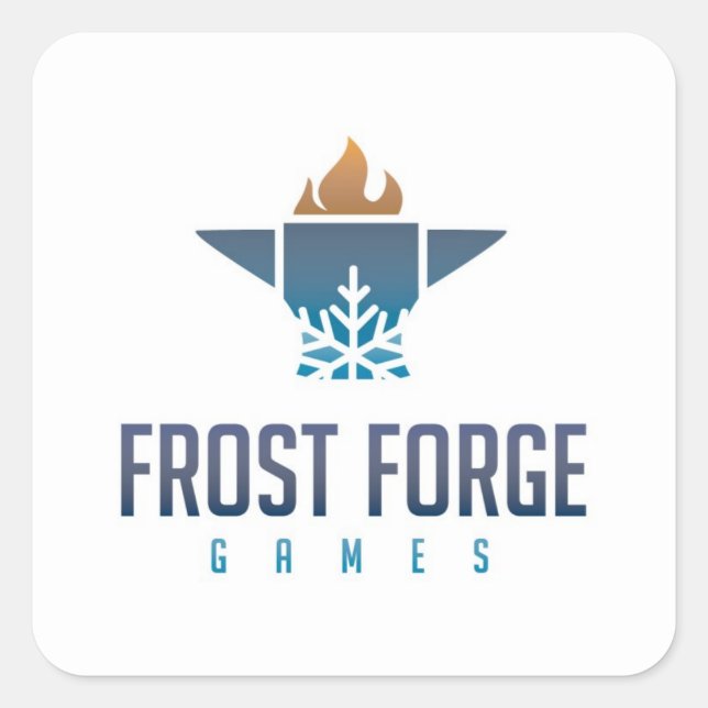 Sticker für Frost Forge Games Square (Vorderseite)