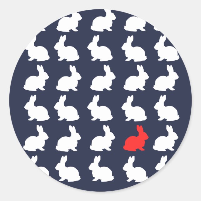 Sticker für Funky Niedlich 30 Bunnies Kanbits (Vorderseite)