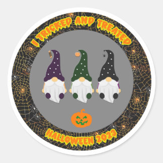 Sticker für gestrittene und behandelte Halloween-Z