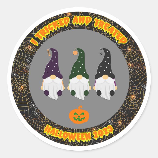 Sticker für gestrittene und behandelte Halloween-Z (Vorderseite)