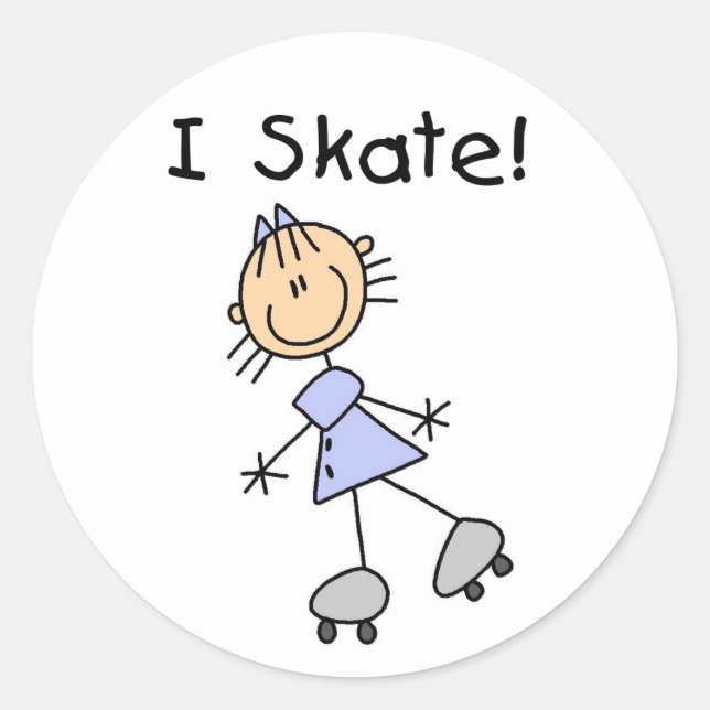 Sticker für Girl I Skate (Vorderseite)