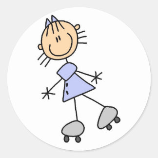 Sticker für Girl-Skaten-Sticker