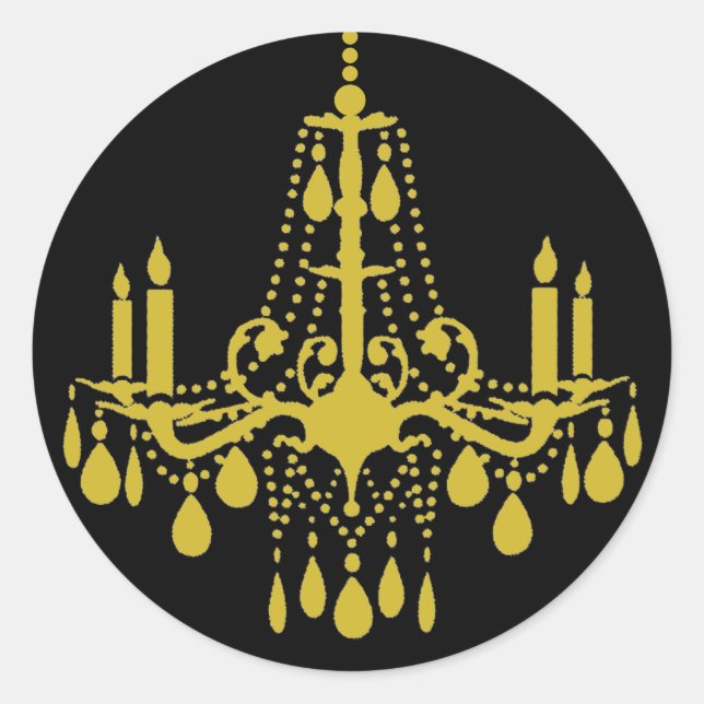 Sticker für Großraum (Gold und Schwarz) (Vorderseite)