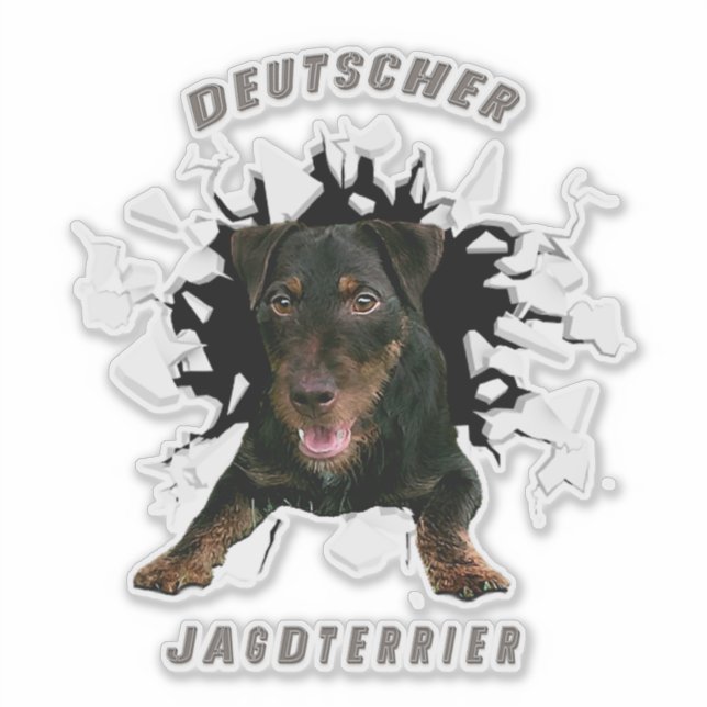 Sticker für Jagdterrier (Vorderseite)