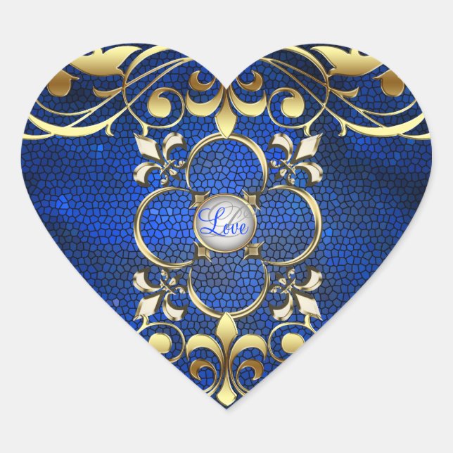Sticker für Kaiserblauer Liebe aus Hartglas (Vorderseite)