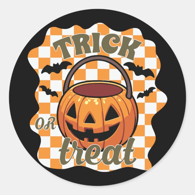Sticker für klassische Trick- oder Treatsticker (Vorderseite)