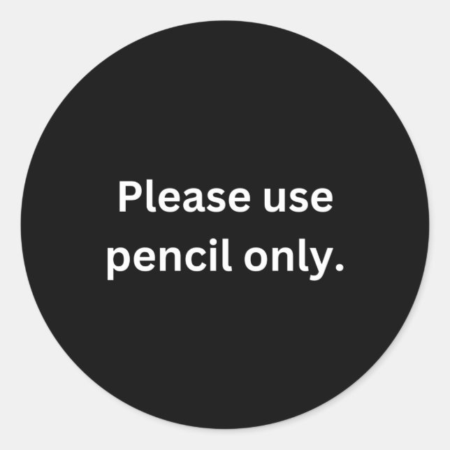 Sticker für Lehrer - weiß auf schwarz (Vorderseite)