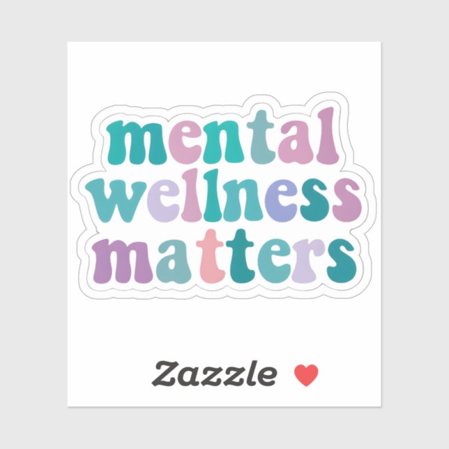 Sticker für Mental Wellness Mattes (Blatt)