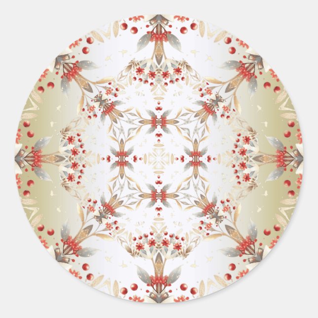 Sticker für moderne Blume (Vorderseite)