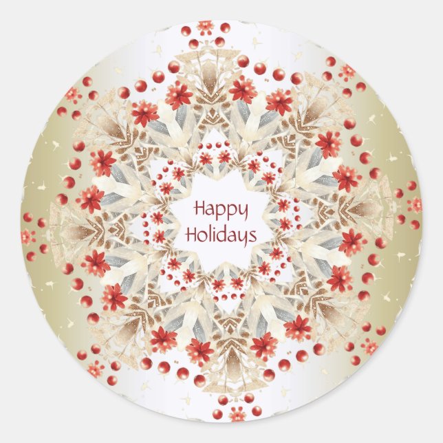 Sticker für moderne Blume (Vorderseite)