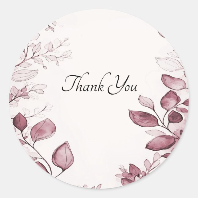 Sticker für moderne rote Blätter