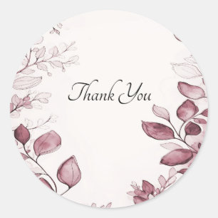 Sticker für moderne rote Blätter