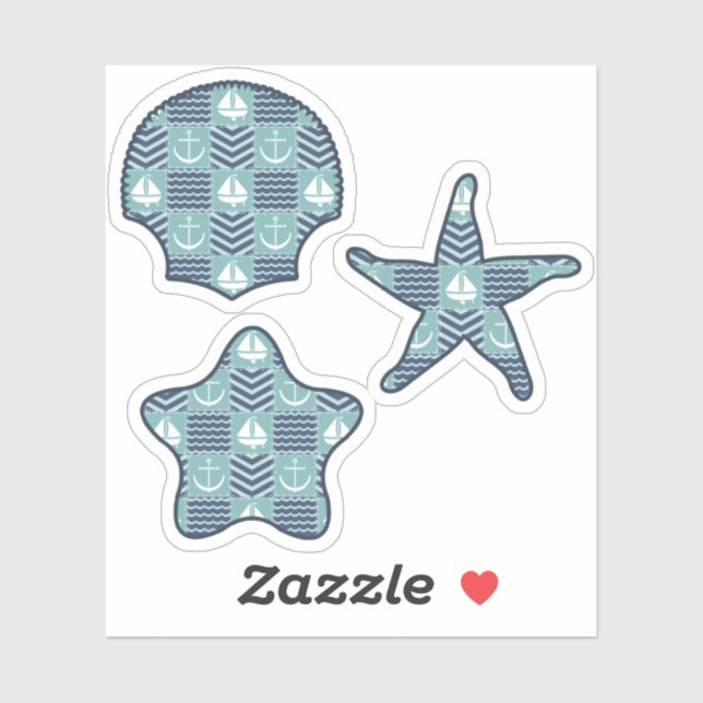 Sticker für Nautical Quilt (Blatt)