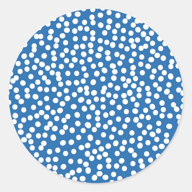Sticker für Nebulas Blue Snow Dots (Vorderseite)