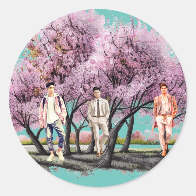 Sticker für niedliche Jungen (Vorderseite)