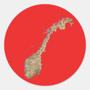 Sticker für norwegische Karten