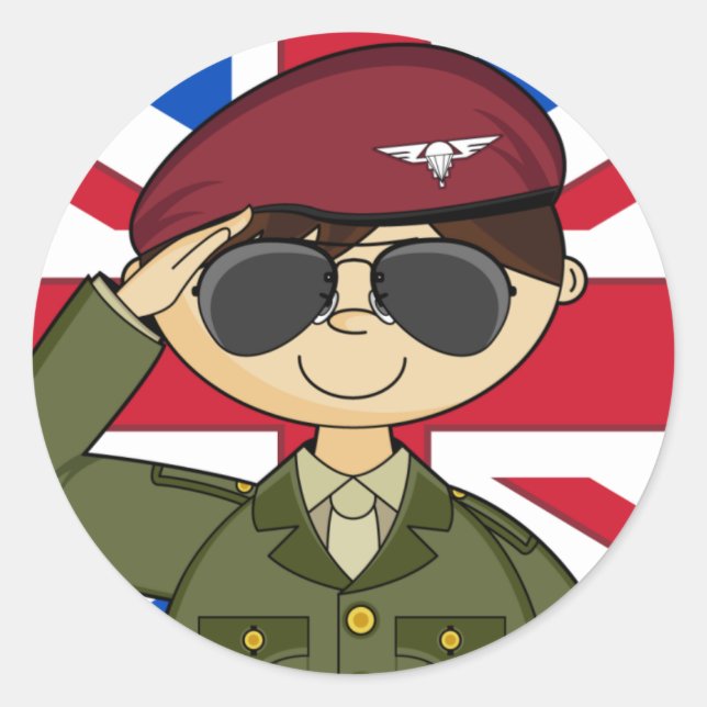 Sticker für Offizier der britischen Armee (Vorderseite)