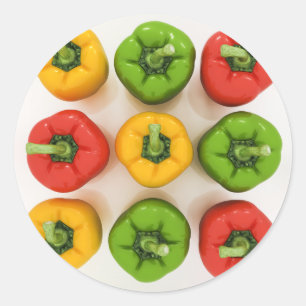 Sticker für Paprikaschoten