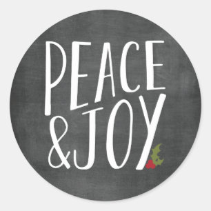 Sticker für "Peace and Joy Chalkboard Holiday"