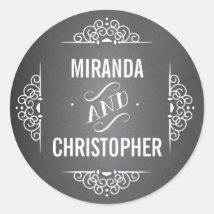 Sticker für Personalisierte Liebe Chalkboard