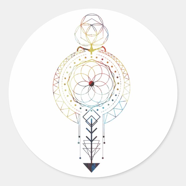 Sticker für Sacred Geometry (Vorderseite)