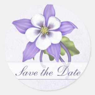 Sticker für Save the Date ummantelte Umschläge - k
