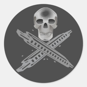 Sticker für Schädel und Harpbones