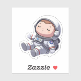 Sticker für schlafende Astronauten: Niedlich & Dre