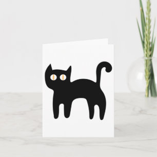 Sticker für Schwarze Katze1 Karte