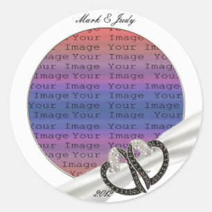 Sticker für schwarze und weiße Diamanten