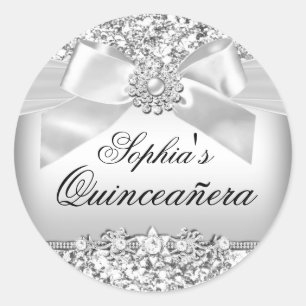 Sticker für silberne Glitzer und Juwelenbälge