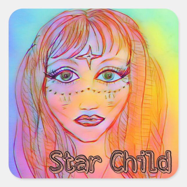 Sticker für Star Child Scrapbooking (Vorderseite)