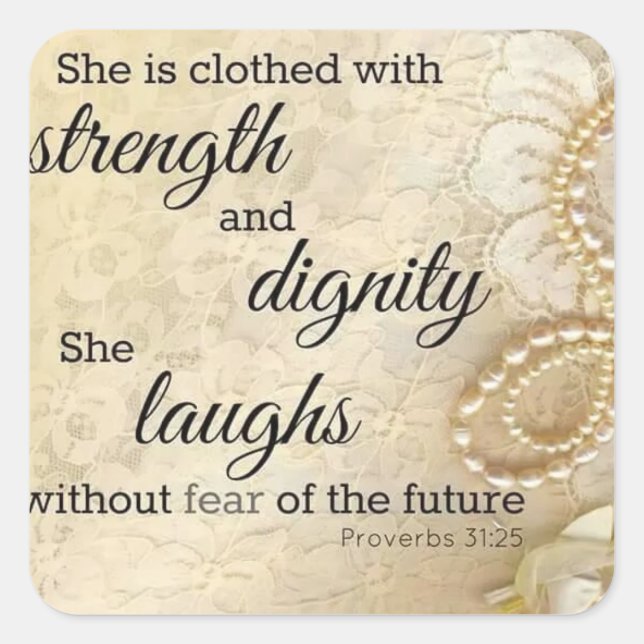 Sticker für starke Frauen (Vorderseite)