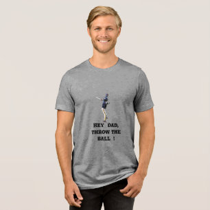 Sticker für Vater und Sohn Baseball, Sportpapa, So Tri-Blend Shirt
